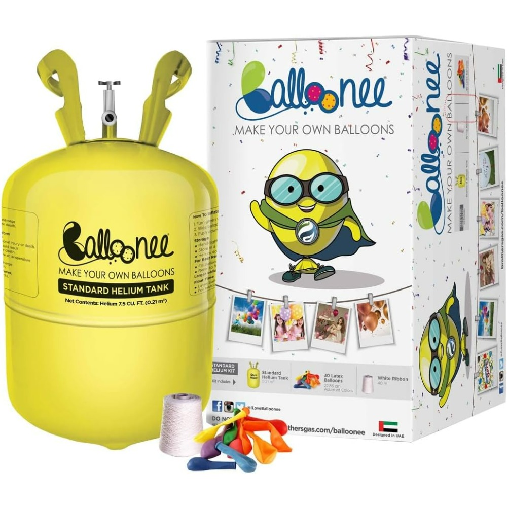 Balloon Pump Hand - ถังบรรจุฮีเลียมแบบใช้แล้วทิ้ง Balloonee Standard ขนาด 7.5 คิว