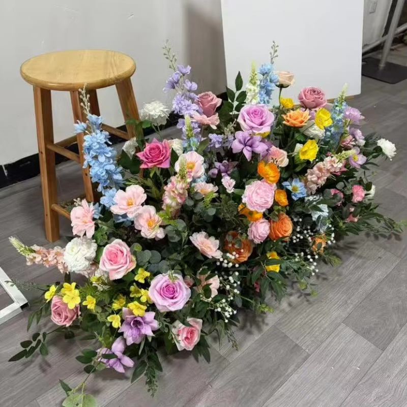 แถบดอกไม้สีขาวและเขียว เหมาะสำ - Dessert Table Backdrop บทวิจารณ์และราคา