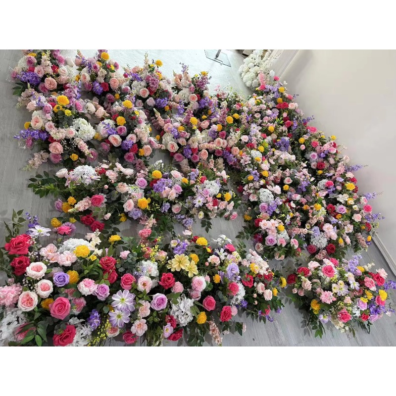 แถบดอกไม้สีขาวและเขียว เหมาะสำ - Dessert Table Backdrop บทวิจารณ์และราคา