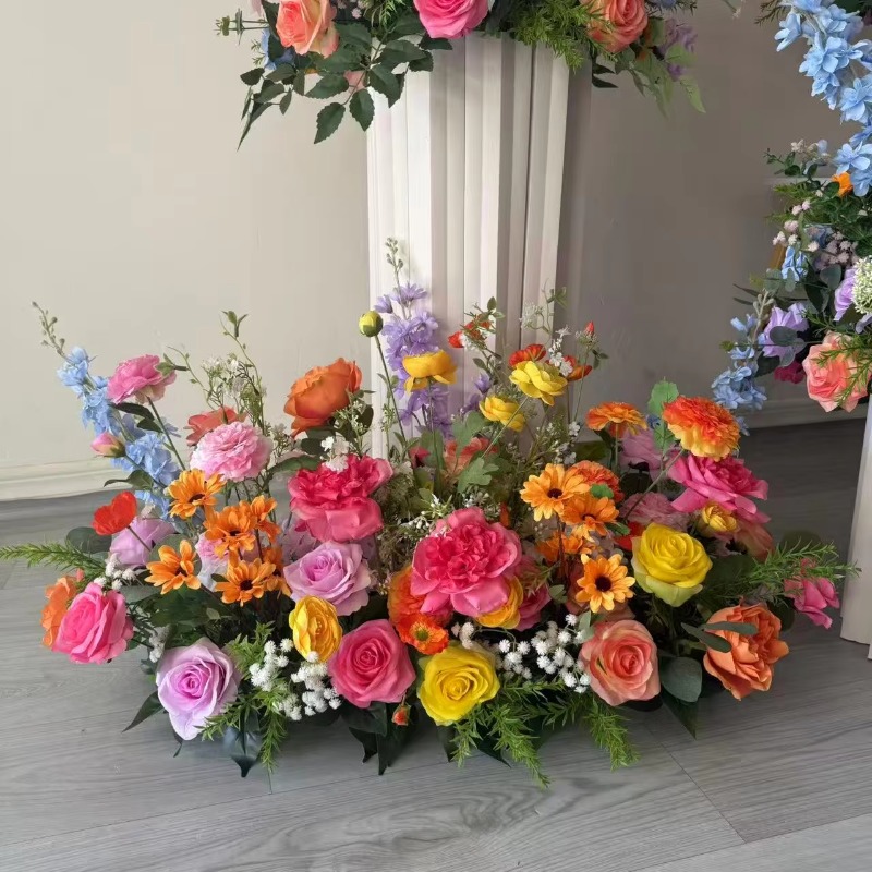 แถบดอกไม้สีขาวและเขียว เหมาะสำ - Dessert Table Backdrop บทวิจารณ์และราคา