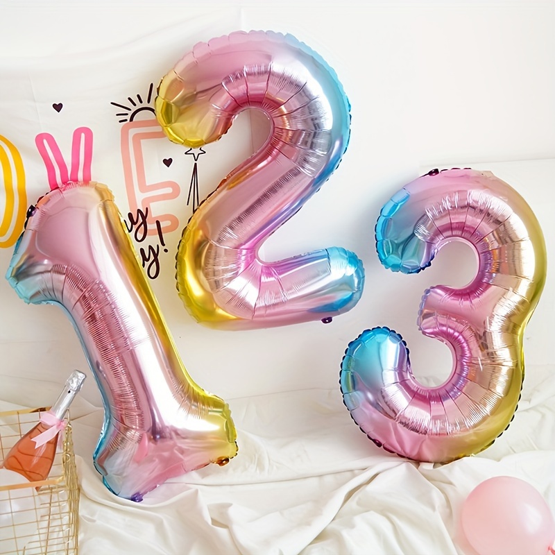 32 นิ้ว Rainbow Gradient จํานว - Balloon Pump Hand บทวิจารณ์และราคา