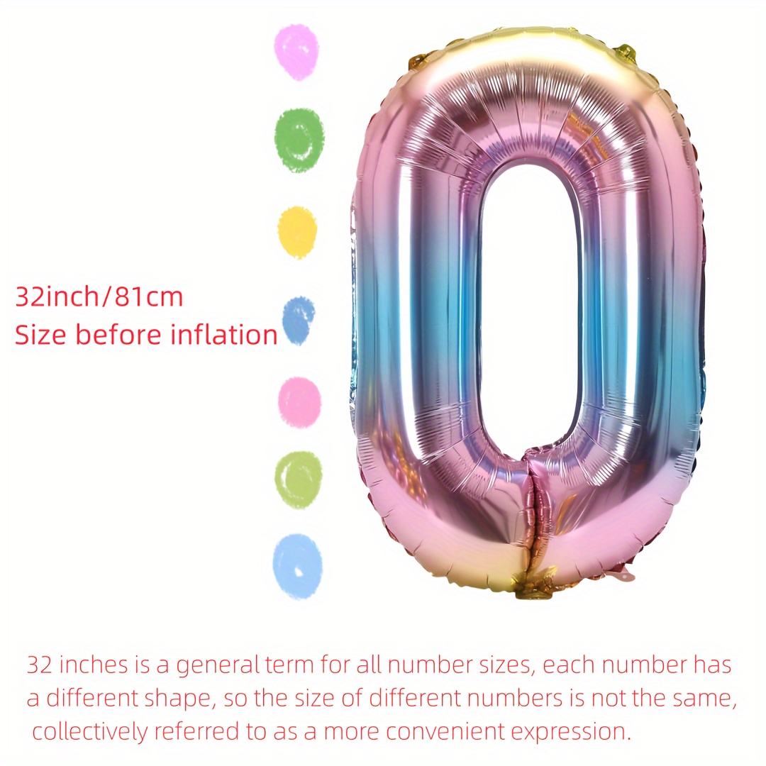 32 นิ้ว Rainbow Gradient จํานว - Balloon Pump Hand บทวิจารณ์และราคา