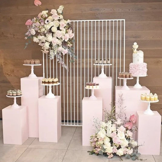 แท่นวางเค้กสำหรับงานเลี้ยงวันเ - Dessert Table Backdrop บทวิจารณ์และราคา