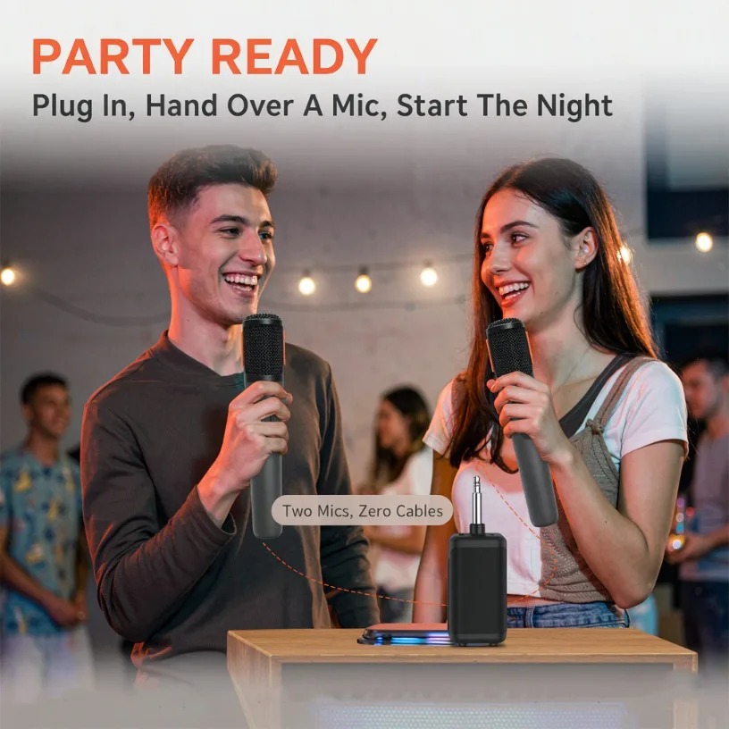 ไมโครโฟนไร้สายแบบมือถือคู่ AES - Event & Party Supply บทวิจารณ์และราคา