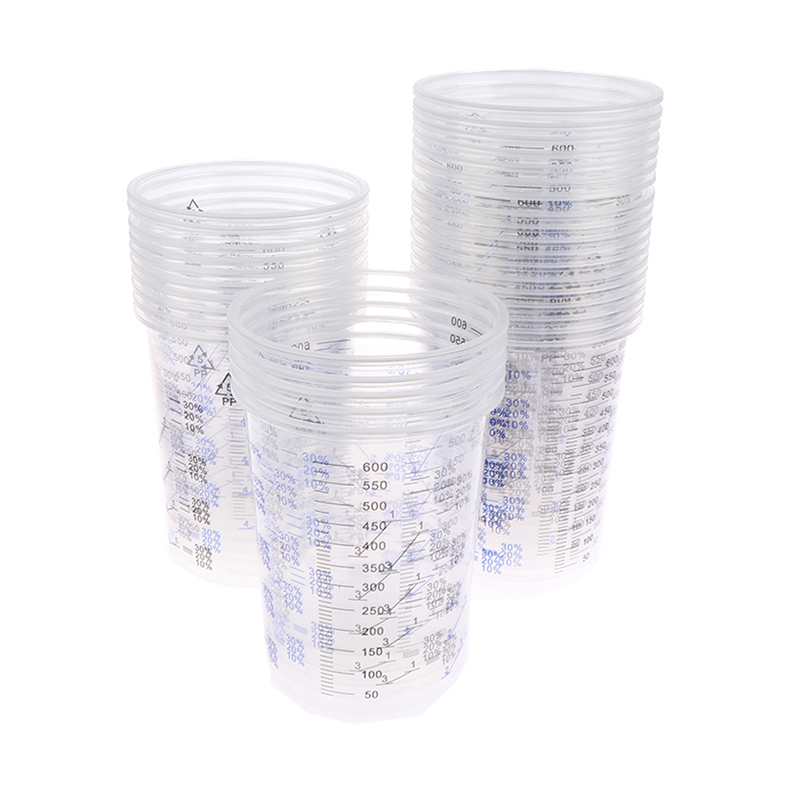 ถ้วยปรับเทียบสีผสม10/50ชิ้นแก้ - Plastic Cup 50Pcs บทวิจารณ์และราคา