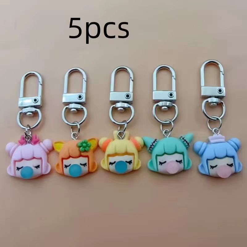 พวงกุญแจเรซินรูปเด็กผู้หญิง 5  - Party Favor Bag บทวิจารณ์และราคา
